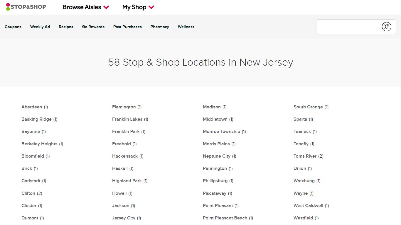 Stop & Shop Locations in New Jersey | Grocery, Pharmacy, Gas Station
